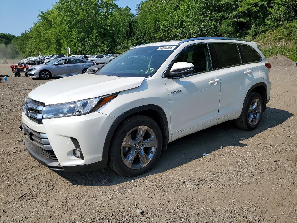 2017 Toyota Highlander VIN 5TDDGRFH9HS023560 COPART salvage auction — FRONT END, Ny - Mv-907A Salvage Certificate, sold $9,600 on 2026-07-07 (photo 1)