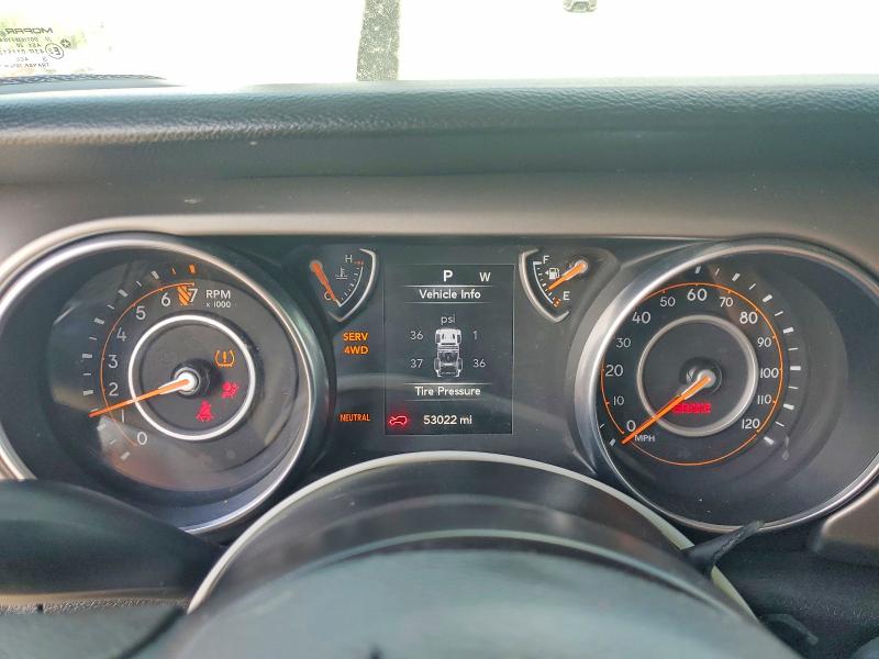 2020 Jeep Wrangler / VIN 1C4HJXDG2LW290744 COPART salvage auction — FRONT END, TX - SALVAGE VEHICLE TITLE, sold $7,500 on 2026-07-28 (photo 9)