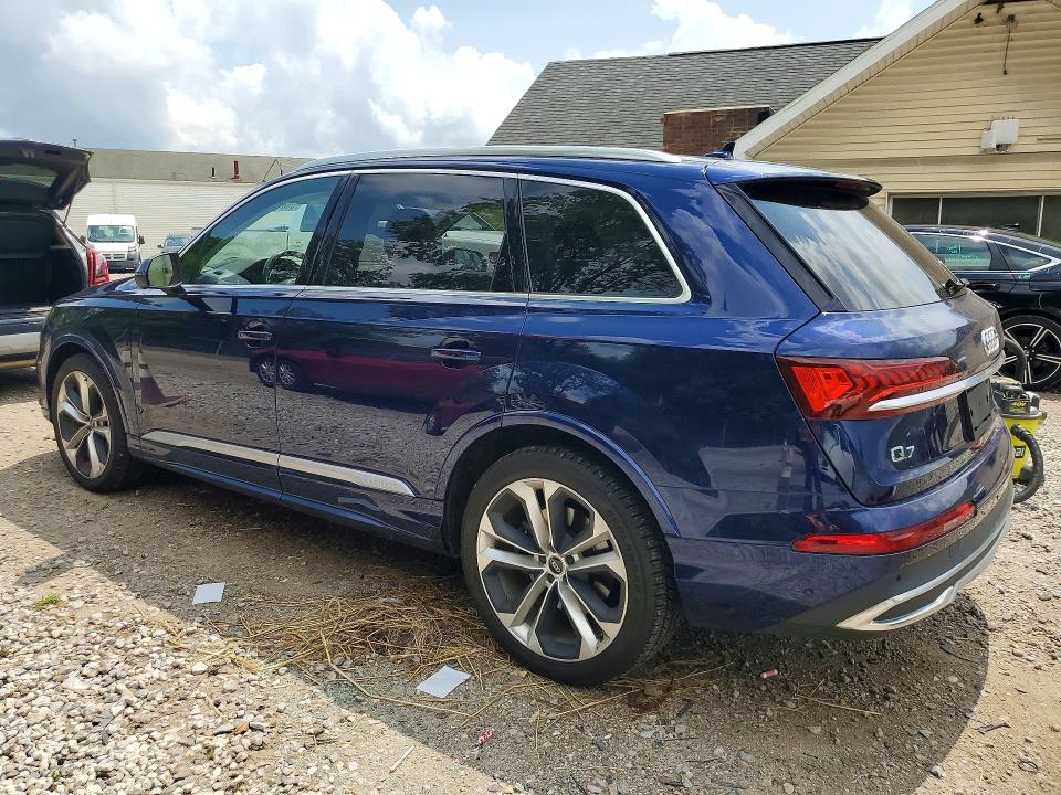 2022 Audi Q7 VIN WA1VXBF76ND006025 COPART salvage auction — HAIL, Oh - Cert Of Title-Salvage, sold $14,700 on 2026-07-15 (photo 2)