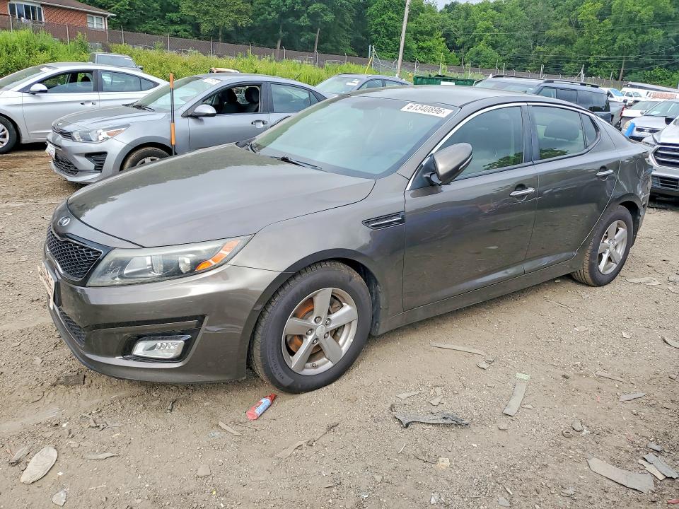 2015 Kia Optima VIN 5XXGM4A72FG385185 COPART salvage auction — REAR END, Md - Cert Of Salvage > 75% Damage, sold $550 on 2026-07-28 (photo 1)