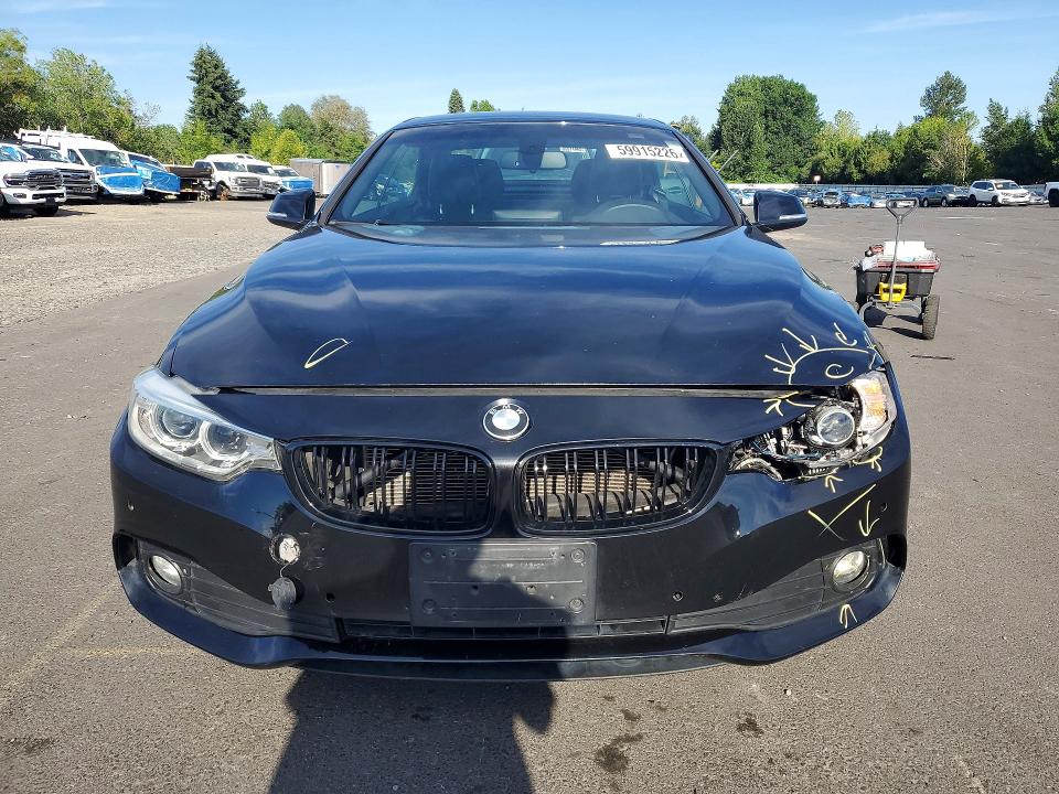 2015 BMW 4er VIN WBA3T1C50FP820495 COPART salvage auction — FRONT END, Id - Salvage Certificate Of Title, sold $5,200 on 2026-07-29 (photo 5)