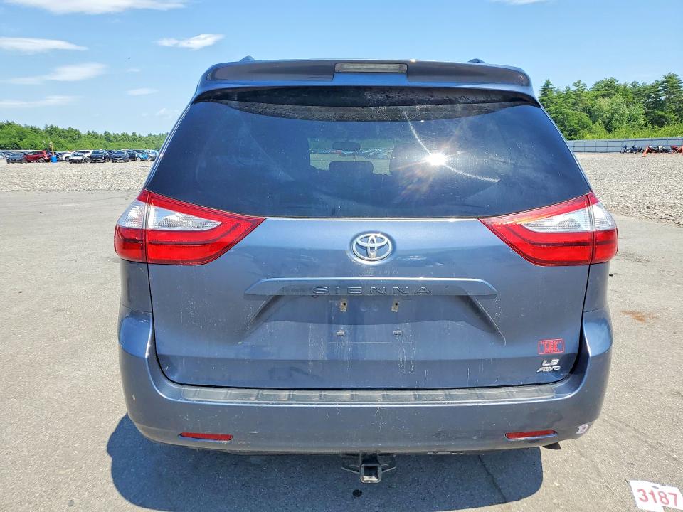 2017 Toyota Sienna VIN 5TDJZ3DC9HS177686 COPART salvage auction — MINOR DENT/SCRATCHES, Me - Certificate Of Title, sold $1,900 on 2026-07-31 (photo 6)