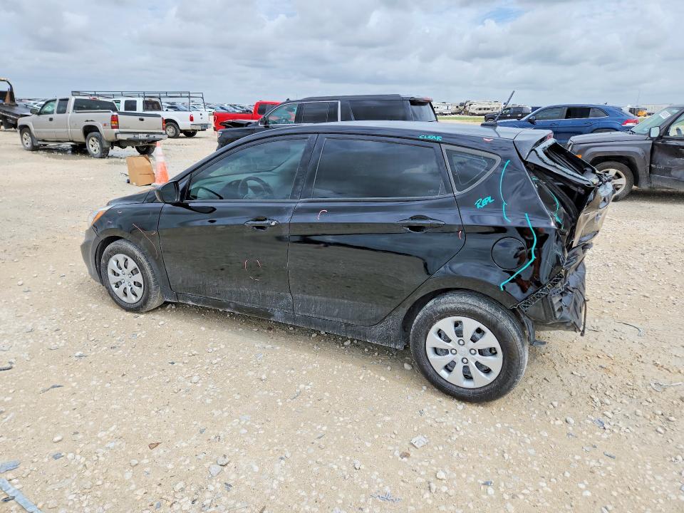 2017 Hyundai Accent VIN KMHCT5AE9HU312961 COPART salvage auction — REAR END, TX - SALVAGE VEHICLE TITLE (P), sold $70 on 2026-07-16 (photo 2)