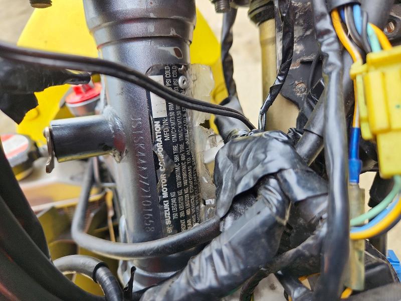 2007 Suzuki Dr-z400 VIN JS1SK44A272101658 COPART salvage auction — FRONT END, Nj - Cert Of Title-Salvage, sold $775 on 2026-07-16 (photo 9)