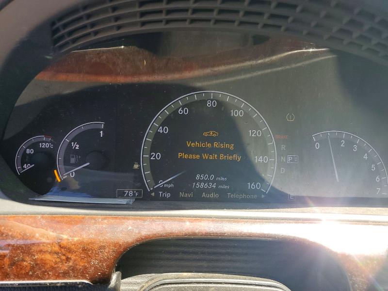 2011 Mercedes-benz S class VIN WDDNG8GB1BA368729 COPART salvage auction — REAR END, Mt - Certificate Of Title (P), sold $1,700 on 2026-07-28 (photo 9)