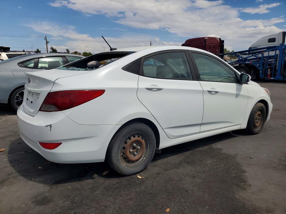 2017 Hyundai Accent VIN KMHCT4AE9HU200204 COPART salvage auction — VANDALISM, NV - CERTIFICATE OF TITLE, sold $450 on 2026-07-27 (photo 3)