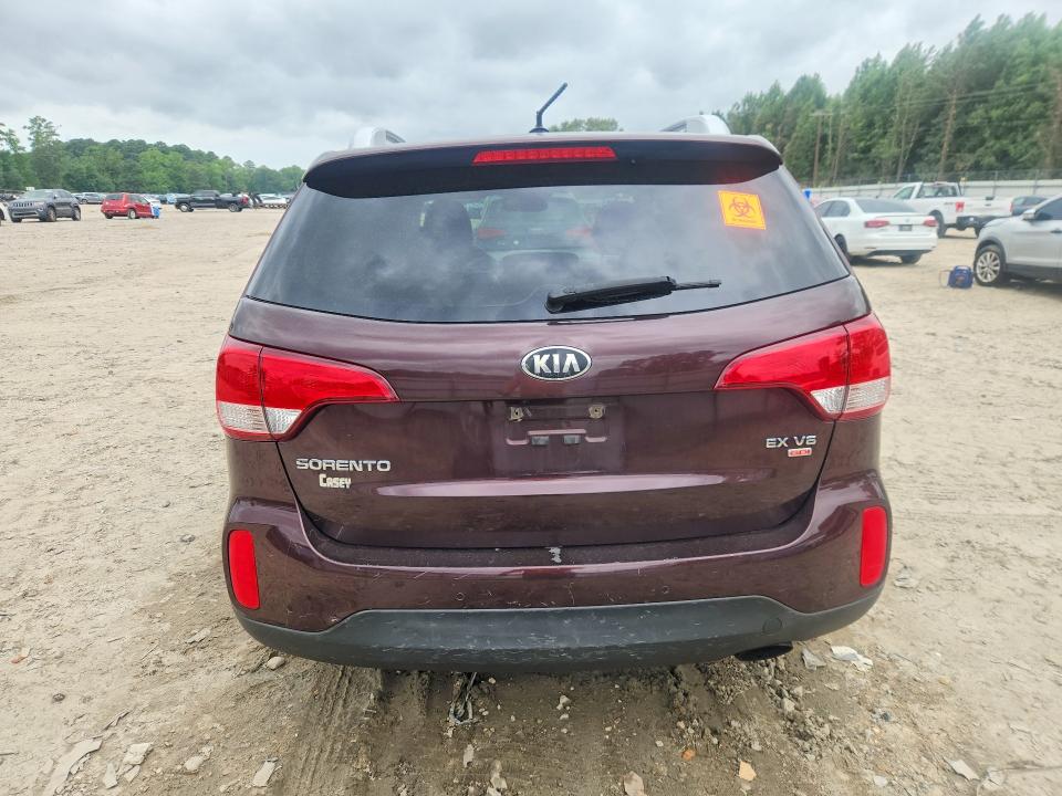 2014 Kia Sorento VIN 5XYKU4A7XEG527142 COPART salvage auction — MECHANICAL, VA - CERTIFICATE OF TITLE, sold $125 on 2026-07-28 (photo 6)