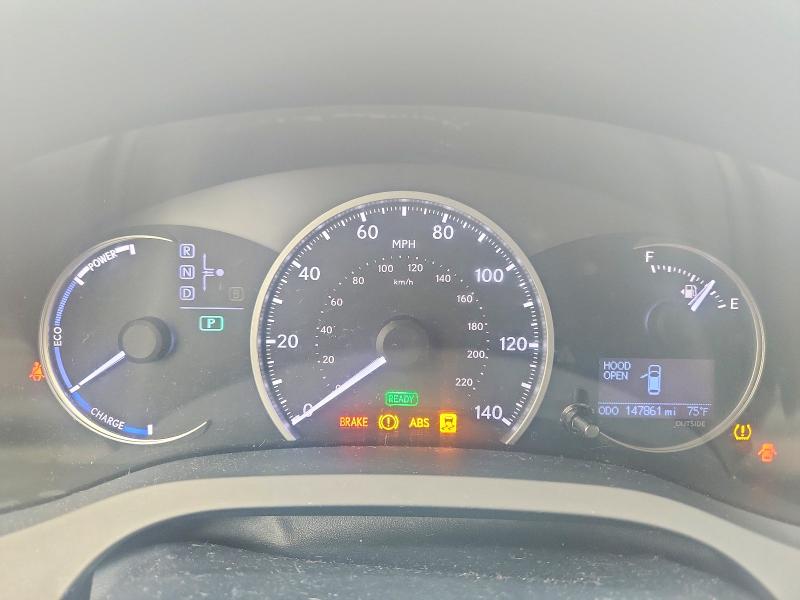 2012 Lexus Ct VIN JTHKD5BHXC2100384 COPART salvage auction — FRONT END, Tx - Salvage Vehicle Title, sold $1,650 on 2026-07-28 (photo 9)