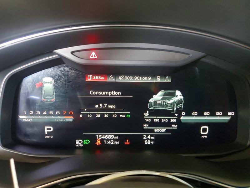 2021 Audi Sq7 VIN WA1AWBF71MD025632 COPART salvage auction — MINOR DENT/SCRATCHES, Nj - Certificate Of Title (P), sold $26,250 on 2026-07-30 (photo 9)