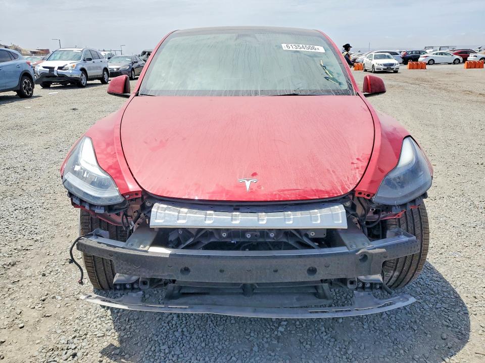 2023 Tesla Model y VIN 7SAYGDEE7PF601611 COPART salvage auction — FRONT END, Ca - Salvage Certificate, sold $8,900 on 2026-07-31 (photo 5)