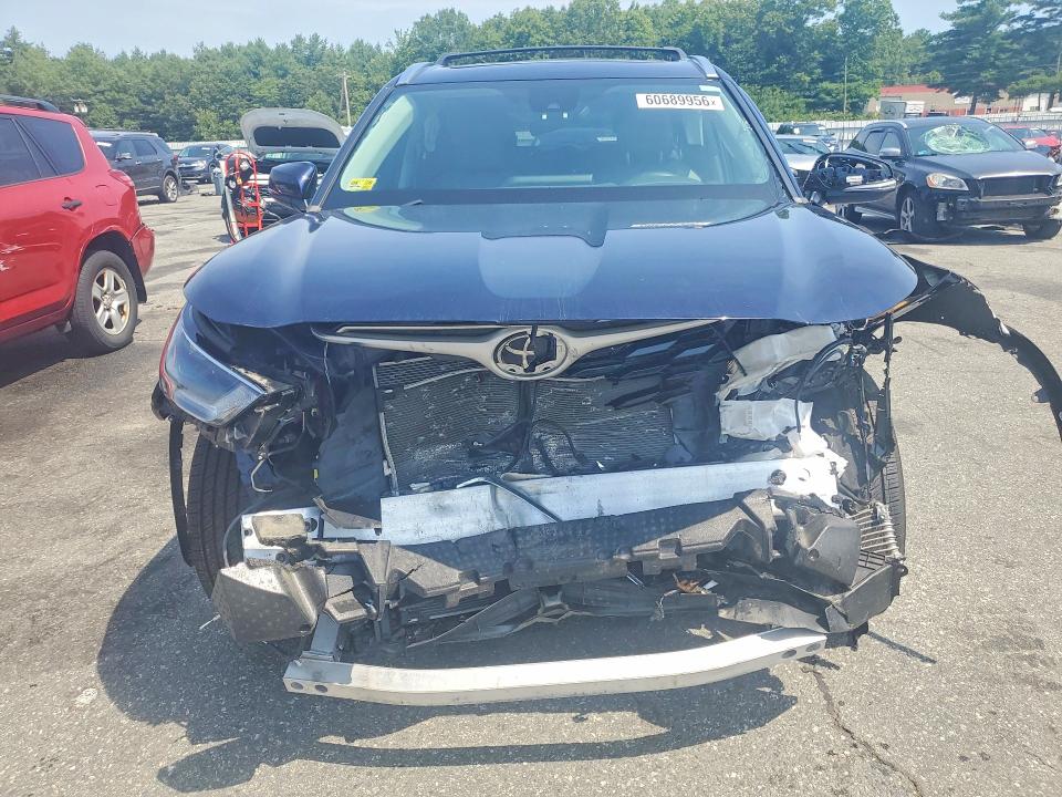 2021 Toyota Highlander VIN 5TDGZRBH1MS116564 COPART salvage auction — FRONT END, Ri - Salvage Certificate Of Title, sold $8,200 on 2026-07-28 (photo 5)