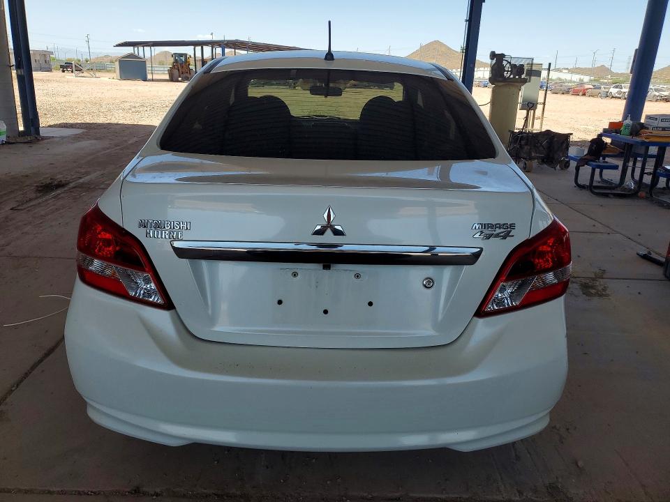 2018 Mitsubishi Mirage VIN ML32F3FJ8JHF06368 COPART salvage auction — REAR END, Az - Cert Of Title - Salvage, sold $1,800 on 2026-07-14 (photo 6)