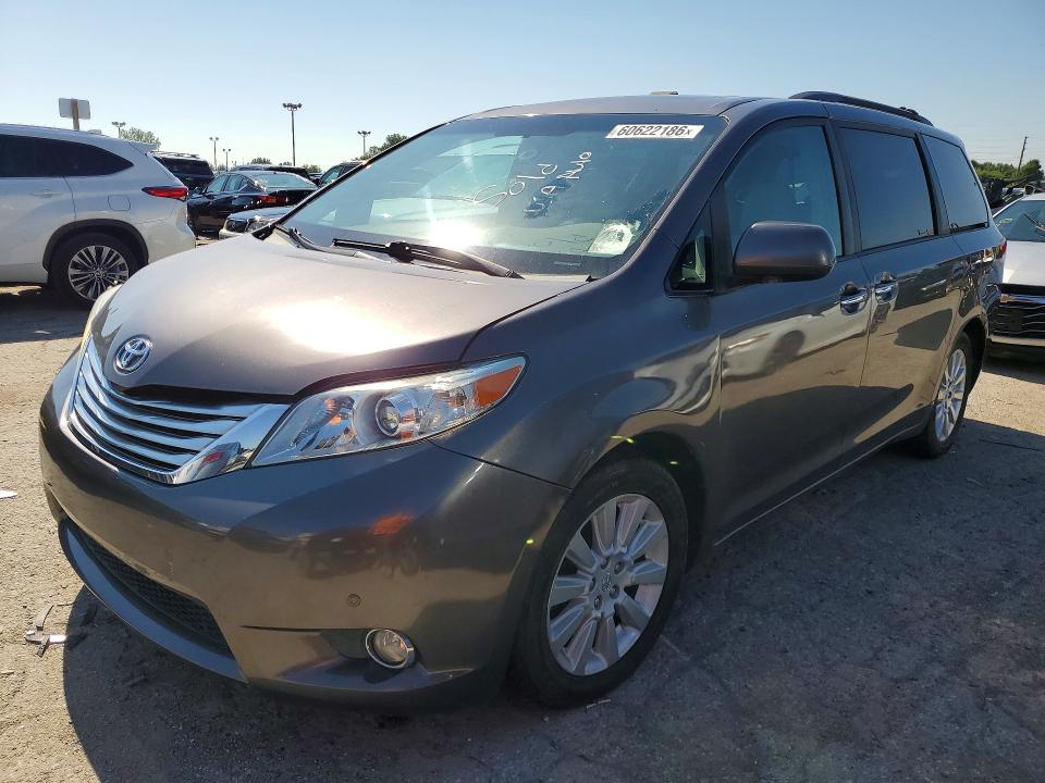 2011 Toyota Sienna VIN 5TDDK3DC0BS011954 COPART salvage auction — FRONT END, In - Certificate Of Title (P), sold $4,100 on 2026-07-27 (photo 1)