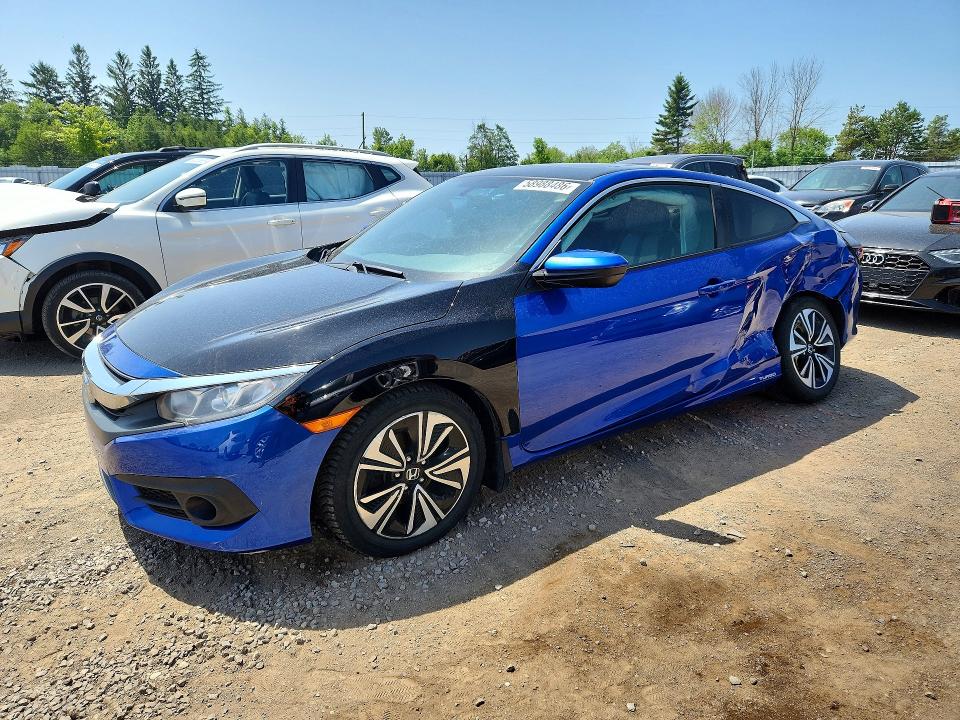 2017 Honda Civic VIN 2HGFC3A31HH452107 COPART salvage auction — SIDE, ON - PERMIT NO BRAND - UNFIT, sold $1,100 on 2026-07-23 (photo 1)