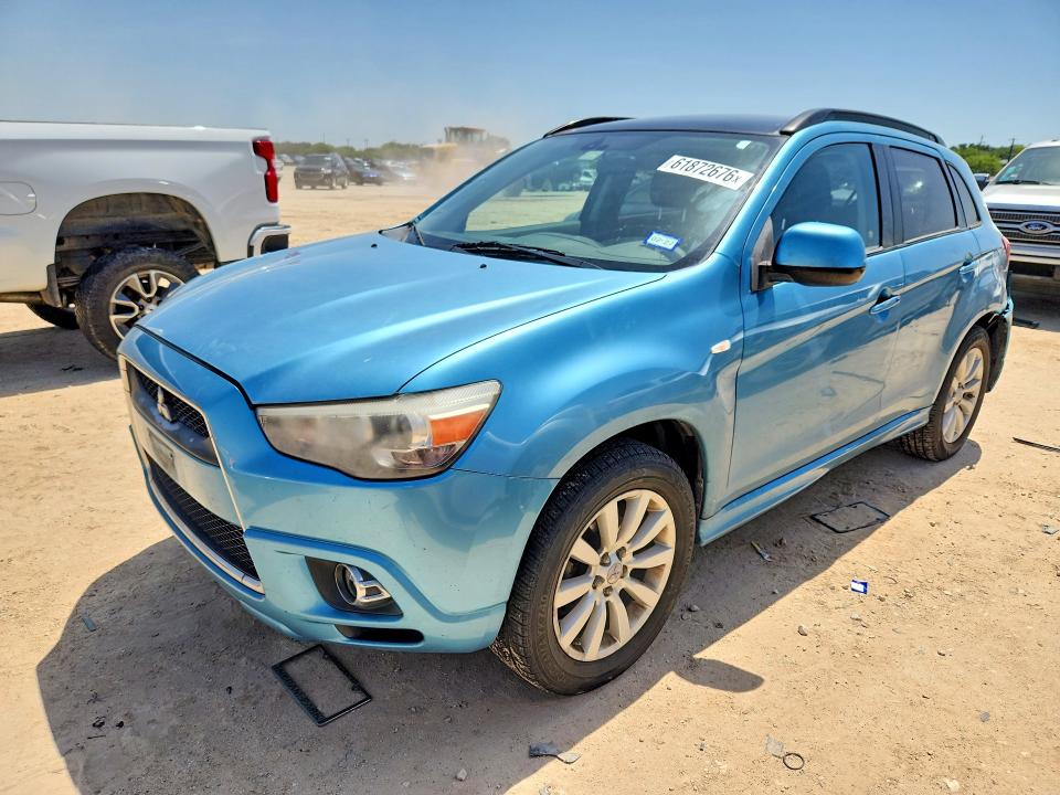 2011 Mitsubishi Outlander sport VIN JA4AR4AU3BZ003714 COPART salvage auction — REAR END, TX - SALVAGE VEHICLE TITLE (P), sold $25 on 2026-07-30 (photo 1)