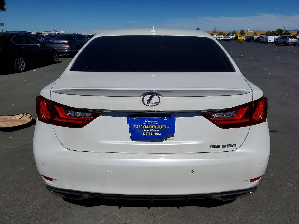 2014 Lexus Gs VIN JTHBE1BL3E5031954 COPART salvage auction — VANDALISM, Ca - Salvage Certificate, sold $3,450 on 2026-07-15 (photo 6)