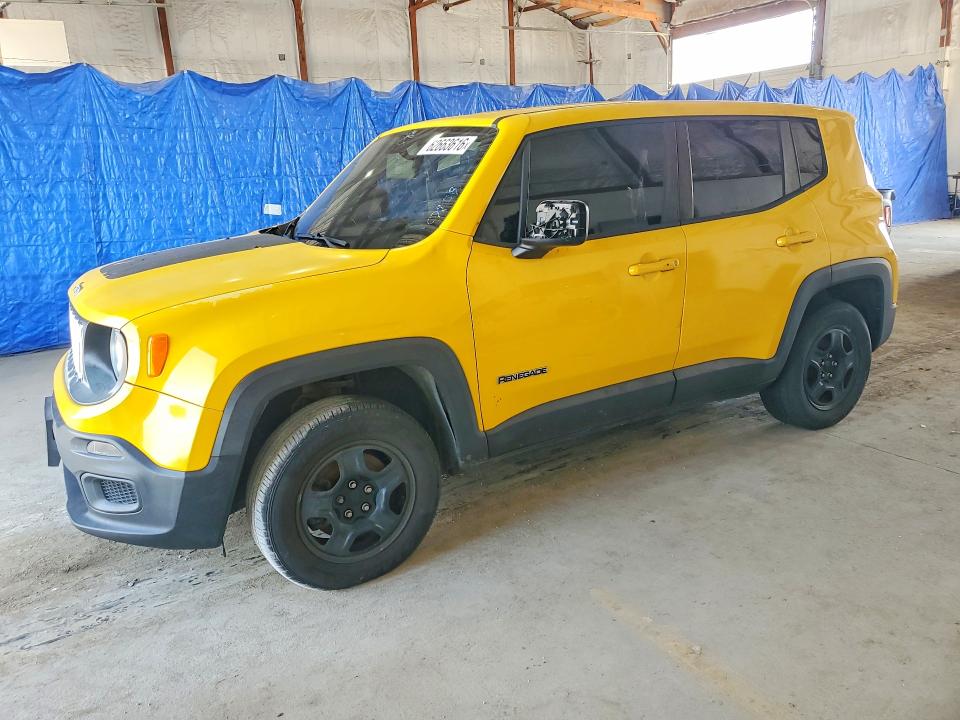 2016 Jeep Renegade VIN ZACCJBAT1GPC79039 COPART salvage auction — FRONT END, Oh - Certificate Of Title, sold $1,200 on 2026-08-10 (photo 1)