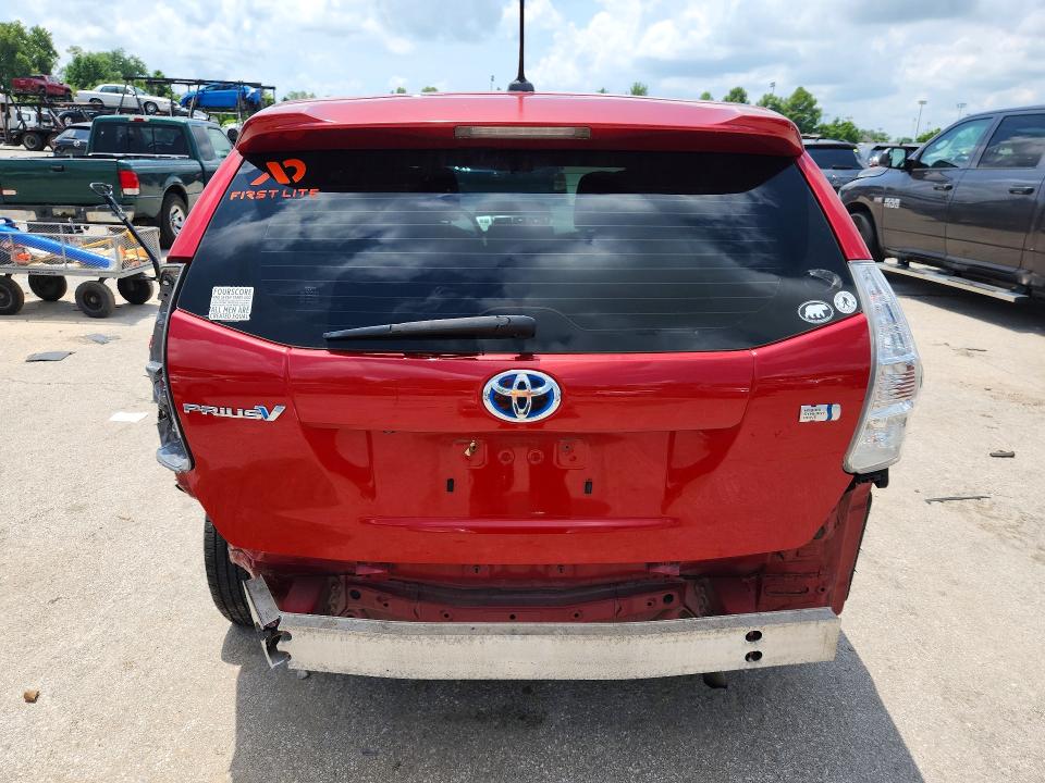 2012 Toyota Prius VIN JTDZN3EU7C3030461 COPART salvage auction — HAIL, Salvage Title, sold $175 on 2026-07-28 (photo 6)