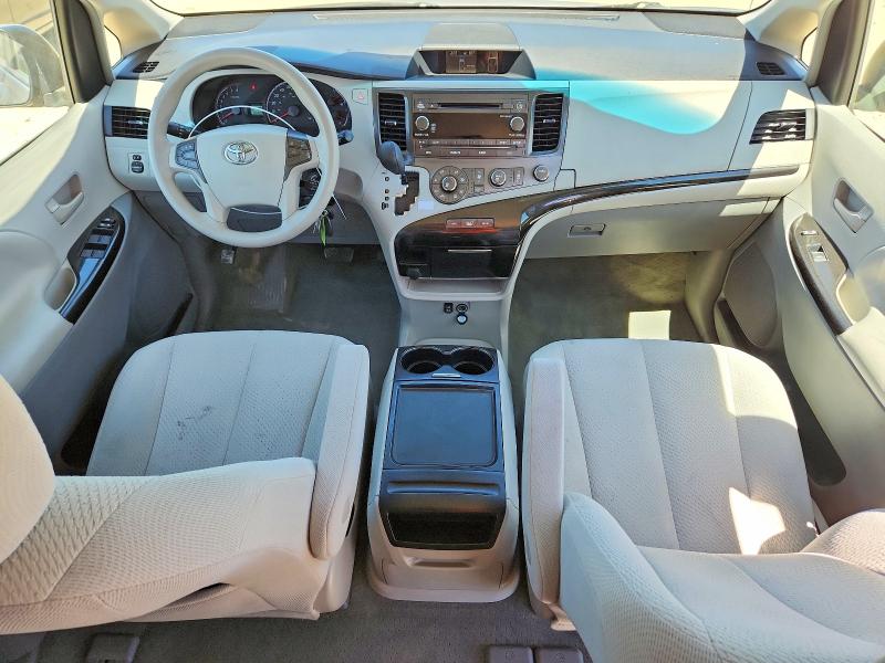 2012 Toyota Sienna VIN 5TDKK3DC1CS204770 COPART salvage auction — FRONT END, Ca - Salvage Certificate, sold $1,250 on 2026-07-28 (photo 8)