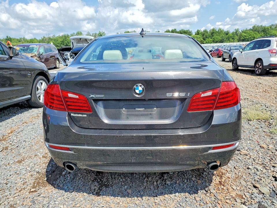 2014 BMW 5 series VIN WBA5B3C55ED534102 COPART salvage auction — MINOR DENT/SCRATCHES, In - Certificate Of Title, sold $2,950 on 2026-08-21 (photo 6)