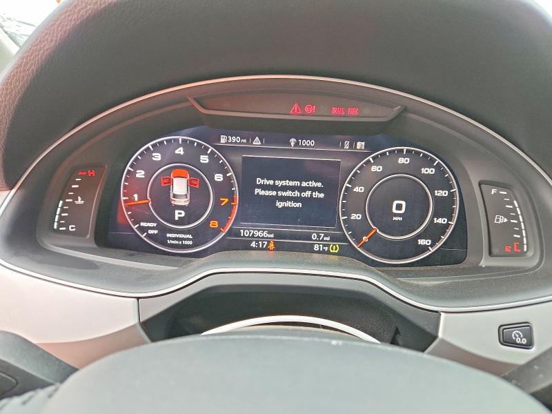 2019 Audi Q7 VIN WA1LHAF77KD017853 COPART salvage auction — MINOR DENT/SCRATCHES, Il - Certificate Of Title, sold $10,900 on 2026-07-29 (photo 9)