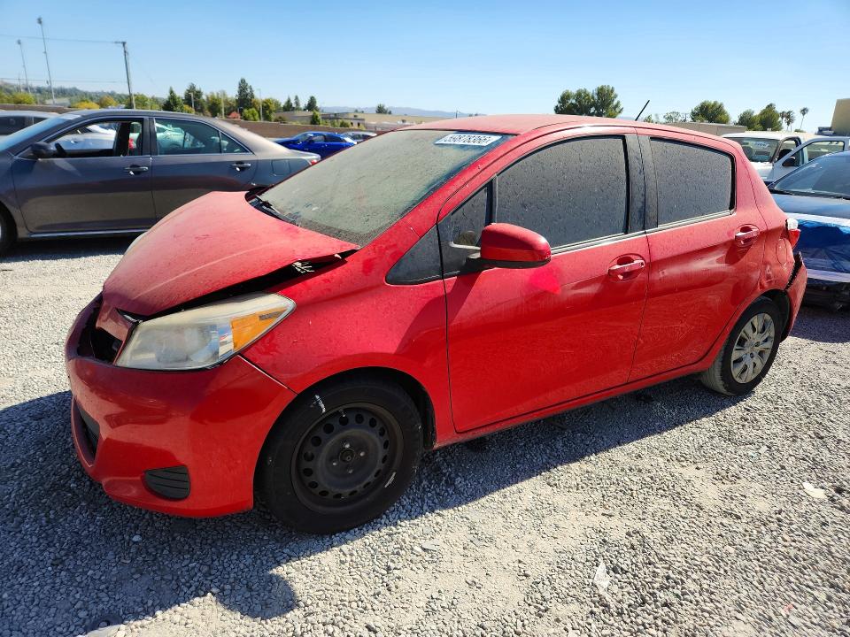 2013 Toyota Yaris VIN JTDKTUD34DD559304 COPART salvage auction — FRONT END, Ca - Dis/Dlr/Exp Clean W/Salv Hist, sold $1,450 on 2026-07-29 (photo 1)