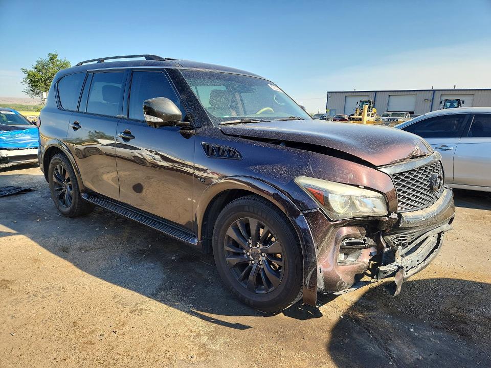 2015 Infiniti Qx80 VIN JN8AZ2NF3F9572739 COPART salvage auction — FRONT END, Nm - Cert Of Title-Salvage, sold $1,800 on 2026-08-24 (photo 4)
