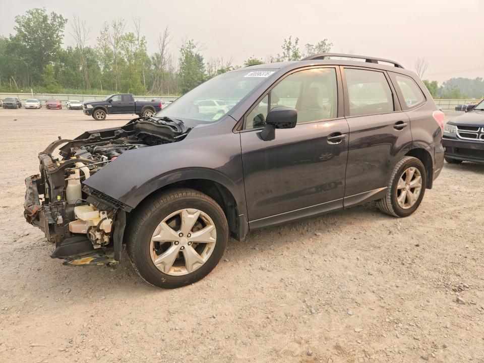 2015 Subaru Forester VIN JF2SJABC5FH414051 COPART salvage auction — FRONT END, NY - MV-907A SALVAGE CERTIFICATE, sold $875 on 2026-07-27 (photo 1)