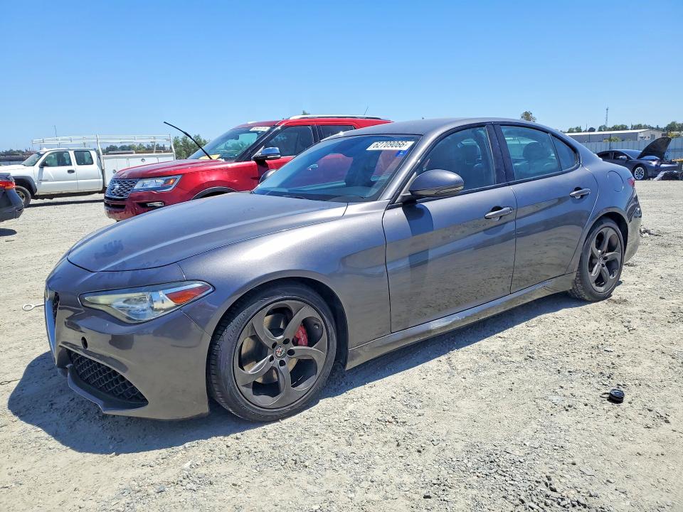 2018 Alfa romeo Giulia VIN ZARFAEBN7J7565003 COPART salvage auction — UNDERCARRIAGE, CA - SALVAGE CERTIFICATE, sold $3,850 on 2026-09-15 (photo 1)