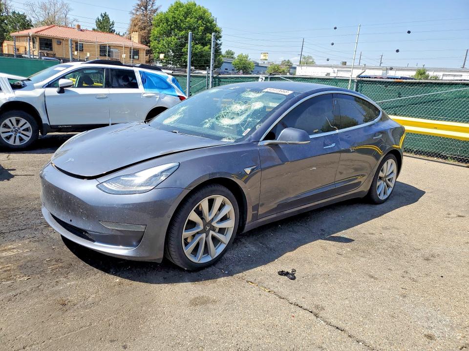 2020 Tesla Model 3 VIN 5YJ3E1EB0LF638057 COPART salvage auction — HAIL, Co - Certificate Of Title, sold $10,100 on 2026-09-01 (photo 1)