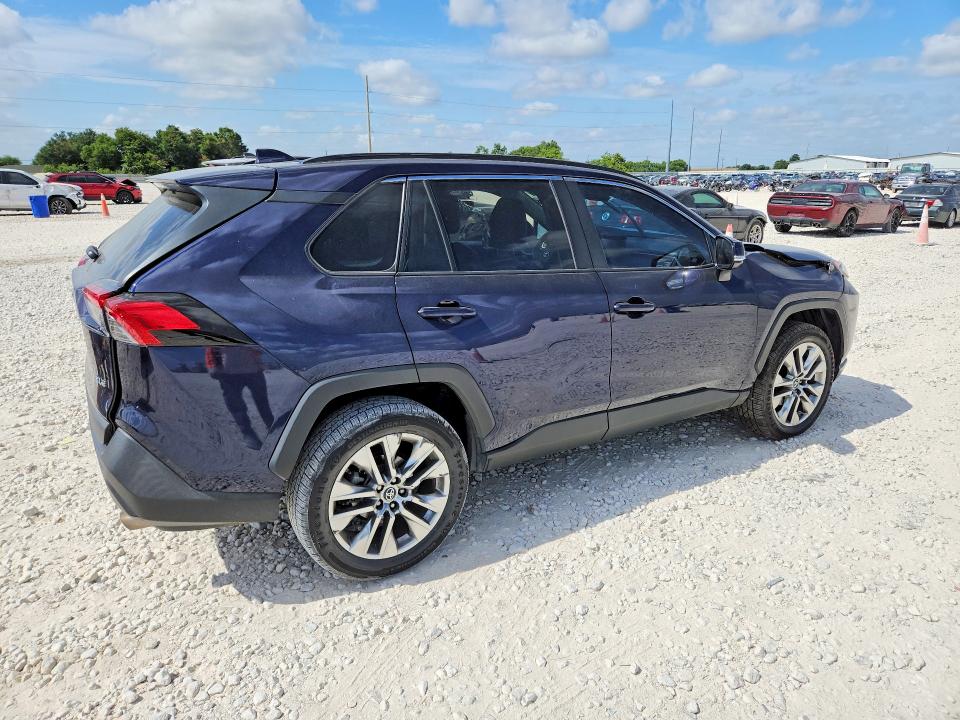 2019 Toyota Rav4 VIN 2T3C1RFVXKW025519 COPART salvage auction — FRONT END, TX - SALVAGE VEHICLE TITLE, sold $8,900 on 2026-08-20 (photo 3)