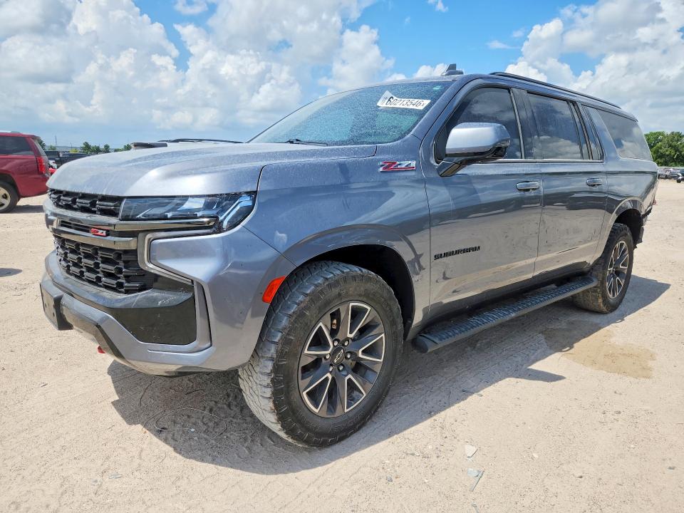 2022 Chevrolet Suburban VIN 1GNSKDKD2NR301616 COPART salvage auction — REAR END, Tx - Salvage Vehicle Title, sold $24,800 on 2026-07-21 (photo 1)