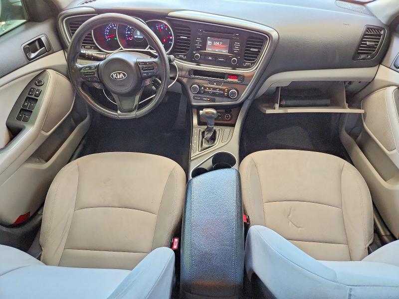 2014 Kia Optima VIN KNAGM4A71E5516865 COPART salvage auction — FRONT END, NE - CERT OF TITLE-SALVAGE, sold $225 on 2026-07-28 (photo 8)