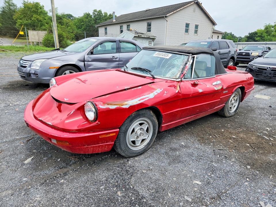 1991 Alfa romeo VIN ZARBB32G1M6005201 COPART salvage auction — FRONT END, Pa - Certificate Of Salvage, sold $1,900 on 2026-07-20 (photo 1)