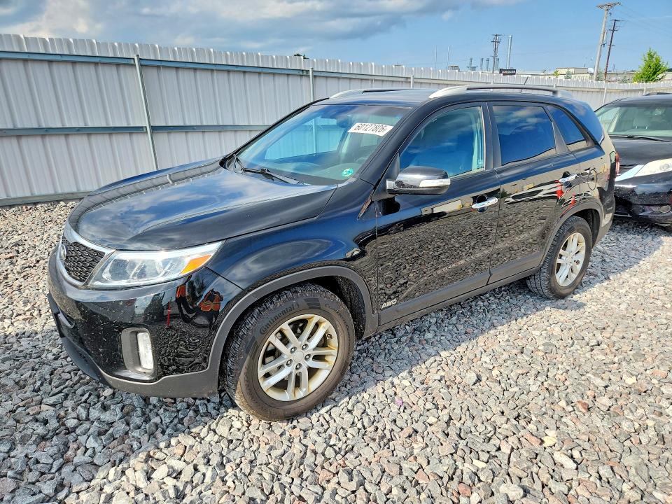2015 Kia Sorento VIN 5XYKTDA71FG602248 COPART salvage auction — HAIL, Wi - Certificate Of Title, sold $1,600 on 2026-07-20 (photo 1)