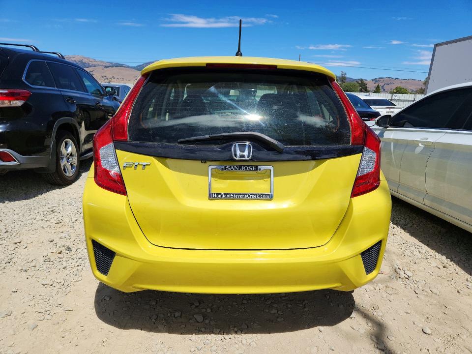 2016 Honda Fit VIN JHMGK5H50GX029097 COPART salvage auction — FRONT END, CA - SALVAGE CERTIFICATE, sold $425 on 2026-07-28 (photo 6)
