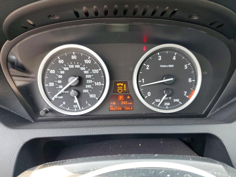 2008 BMW 6 series VIN WBAEB53538CX62461 COPART salvage auction — FRONT END, Ky - Cert Of Title-Salvage, sold $550 on 2026-07-31 (photo 9)