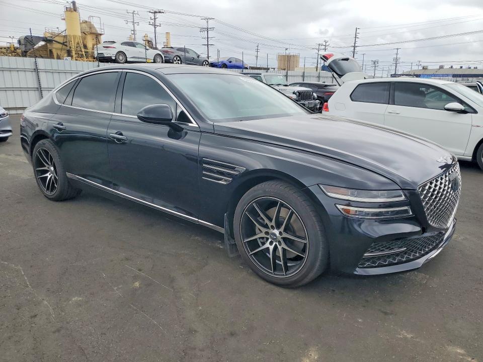 2022 Genesis G80 VIN KMTGB4SC8NU112618 COPART salvage auction — MINOR DENT/SCRATCHES, Ca - Salvage Certificate, sold $10,500 on 2026-07-22 (photo 4)