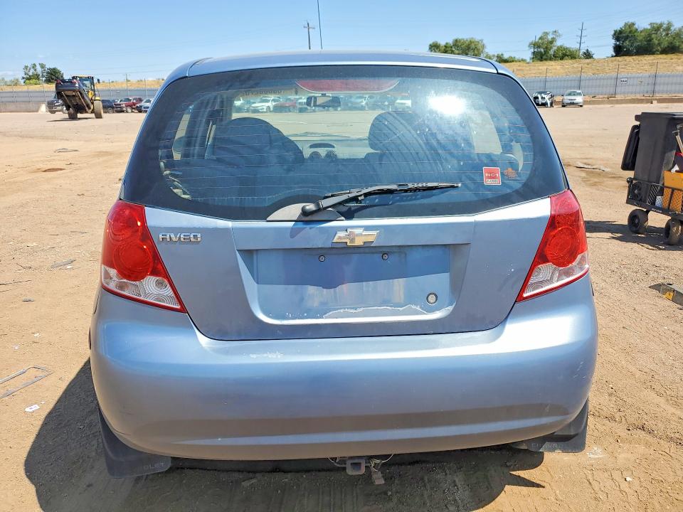 2006 Chevrolet Aveo VIN KL1TD66646B651717 COPART salvage auction — SIDE, CO - SALVAGE TITLE, sold $250 on 2026-07-27 (photo 6)