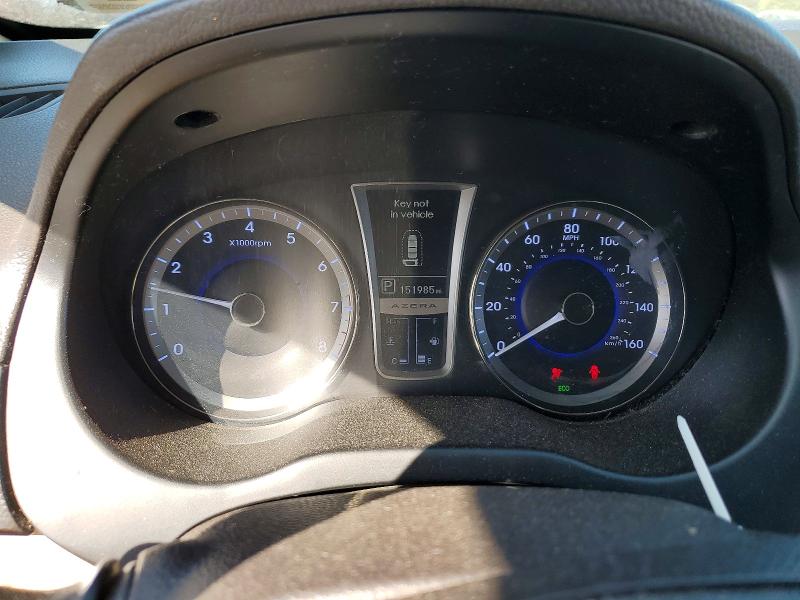 2013 Hyundai Azera VIN KMHFH4JG4DA255977 COPART salvage auction — MECHANICAL, Wv - Dis/Dlr/Exp Only Clean Title, sold $550 on 2026-07-10 (photo 9)