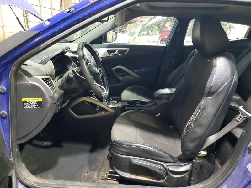 2013 Hyundai Veloster VIN KMHTC6AD4DU169876 COPART salvage auction — ALL OVER, Tn - Salvage Certificate, sold $500 on 2026-07-28 (photo 7)