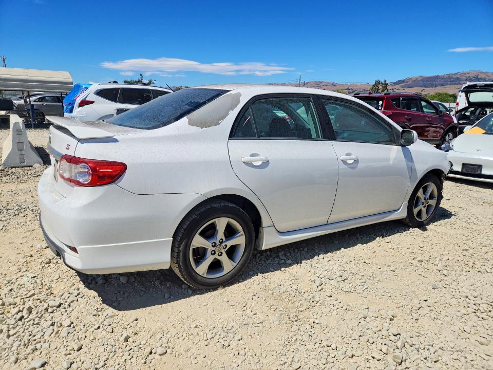 2012 Toyota Corolla VIN 5YFBU4EE0CP012541 COPART salvage auction — FRONT END, CA - SALVAGE CERTIFICATE, sold $60 on 2026-07-28 (photo 3)