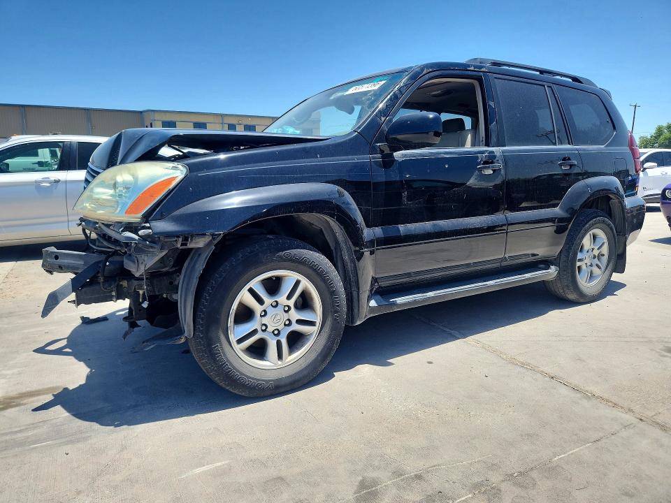 2004 Lexus Gx 470 VIN JTJBT20X740058523 COPART salvage auction — FRONT END, TX - SALVAGE VEHICLE TITLE (P), sold $1,000 on 2026-07-23 (photo 1)
