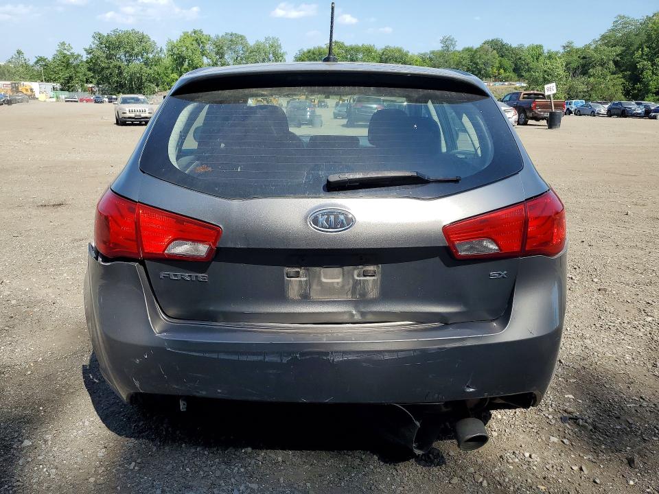 2011 Kia Forte VIN KNAFW5A34B5399626 COPART salvage auction — REAR END, NY - MV-907A SALVAGE CERTIFICATE, sold $325 on 2026-07-23 (photo 6)