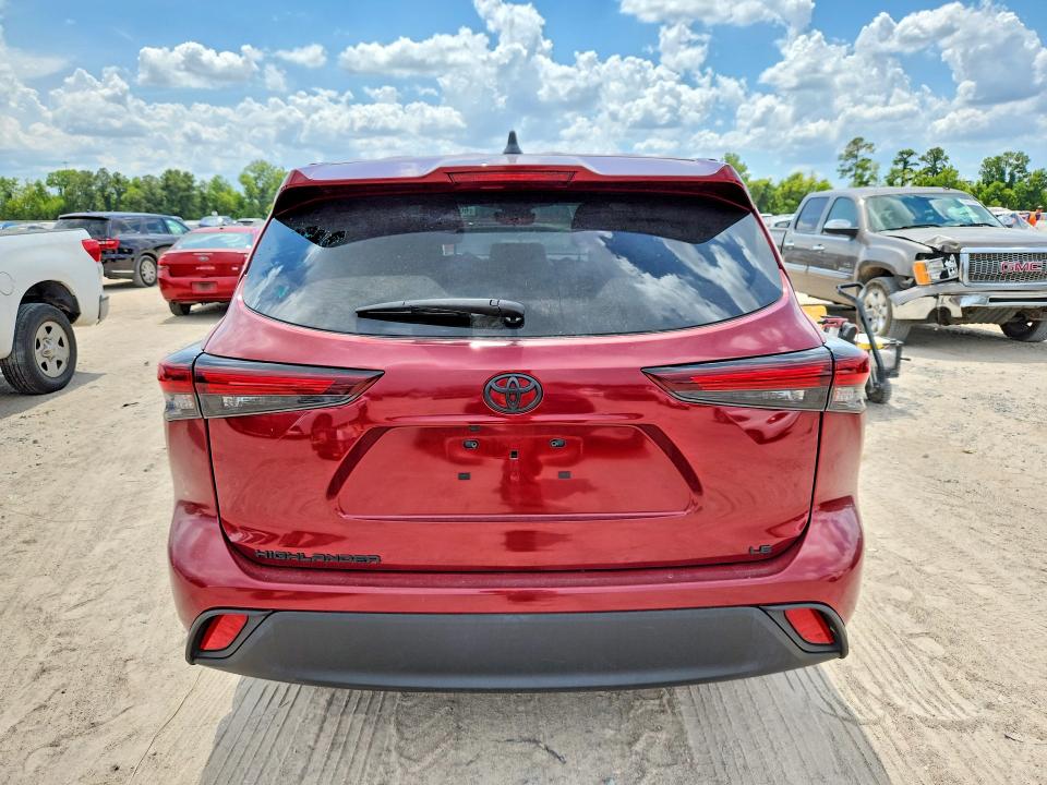 2024 Toyota Highlander VIN 5TDKDRAH9RS054719 COPART salvage auction — FRONT END, Tx - Salvage Vehicle Title, sold $15,800 on 2026-07-28 (photo 6)