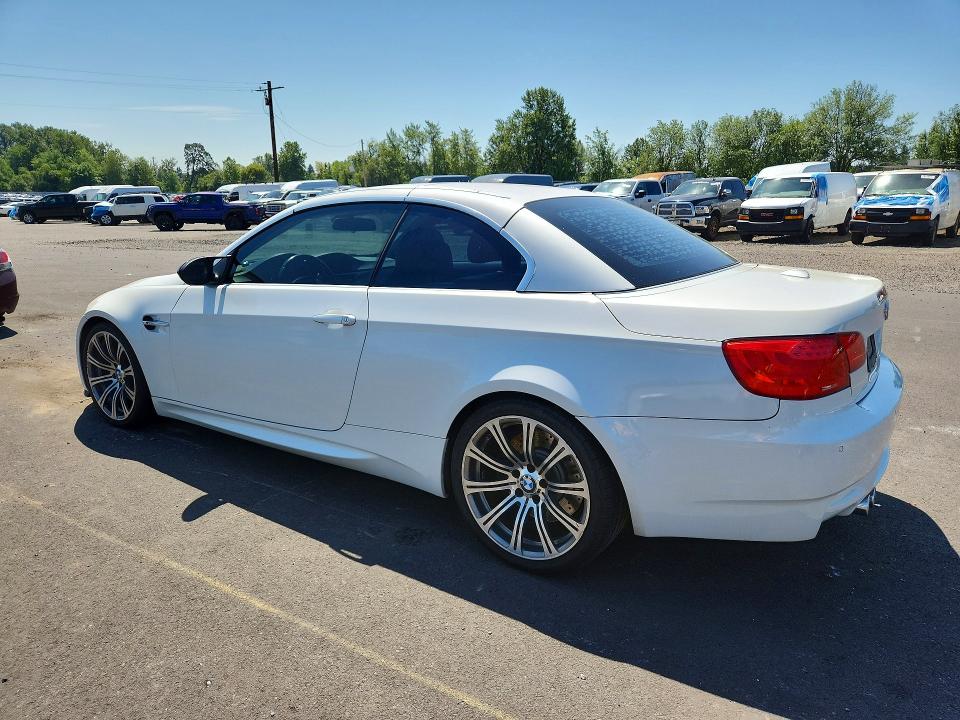2013 BMW M3 VIN WBSDX9C55DE785691 COPART salvage auction — UNDERCARRIAGE, Or - Salvage Title Certificate, sold $12,600 on 2026-08-17 (photo 2)