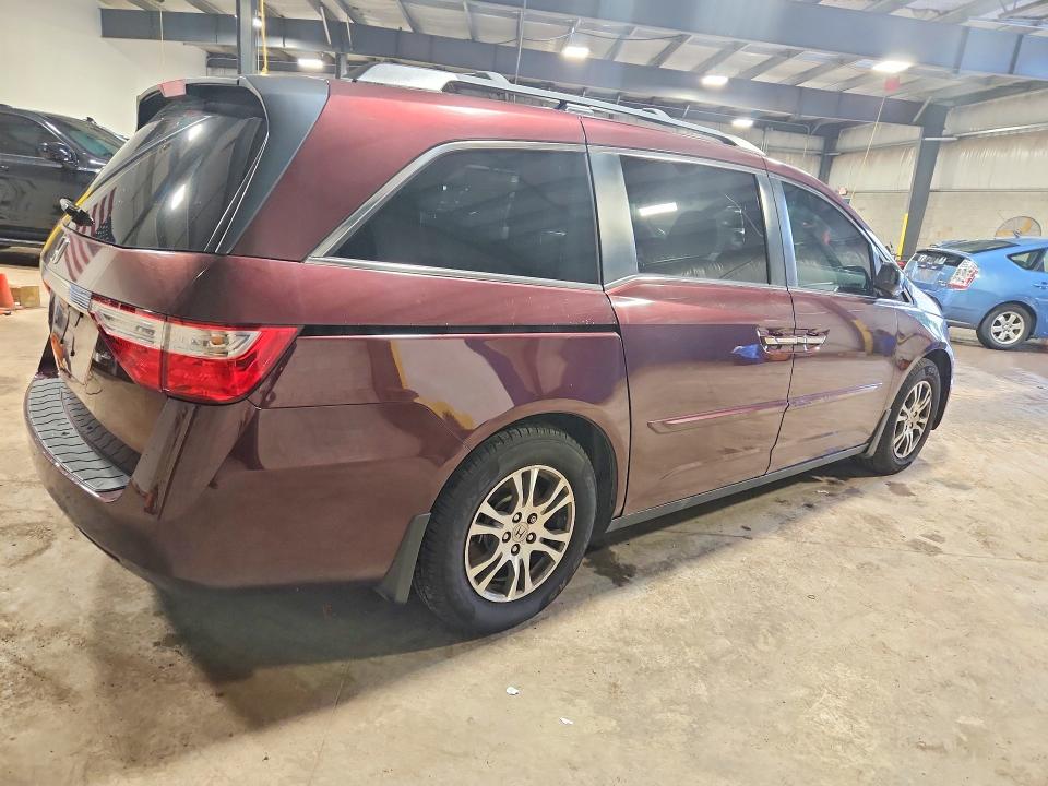 2012 Honda Odyssey VIN 5FNRL5H42CB120486 COPART salvage auction — FRONT END, Pa - Cert Of Salv-R=Reconstructed, sold $150 on 2026-07-20 (photo 3)