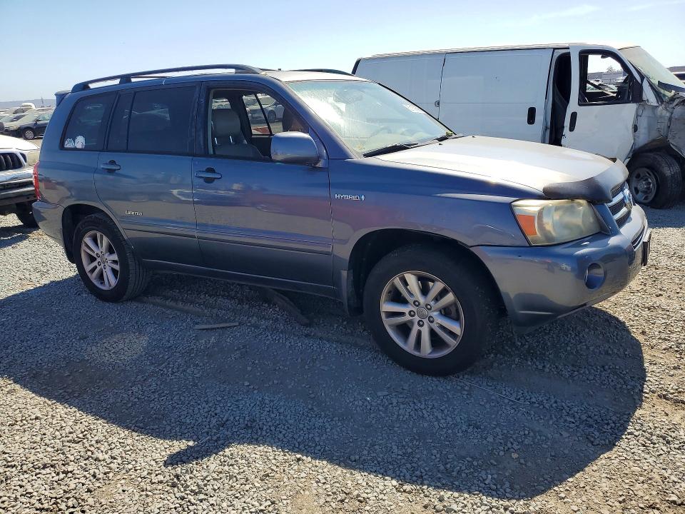2006 Toyota Highlander hybrid VIN JTEDW21A760016462 COPART salvage auction — STRIPPED, Ca - Dis/Dlr/Exp Only Clean Title, sold $350 on 2026-07-31 (photo 4)