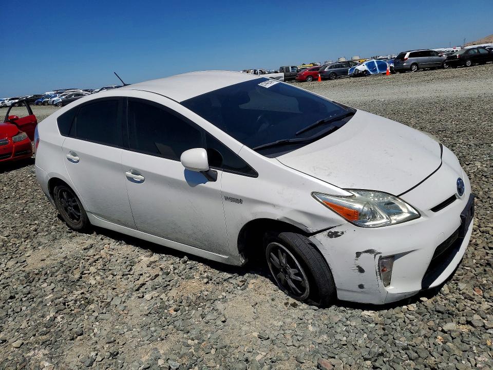 2013 Toyota Prius VIN JTDKN3DU5D5573784 COPART salvage auction — FRONT END, Ca - Salvage Certificate, sold $60 on 2026-07-29 (photo 4)