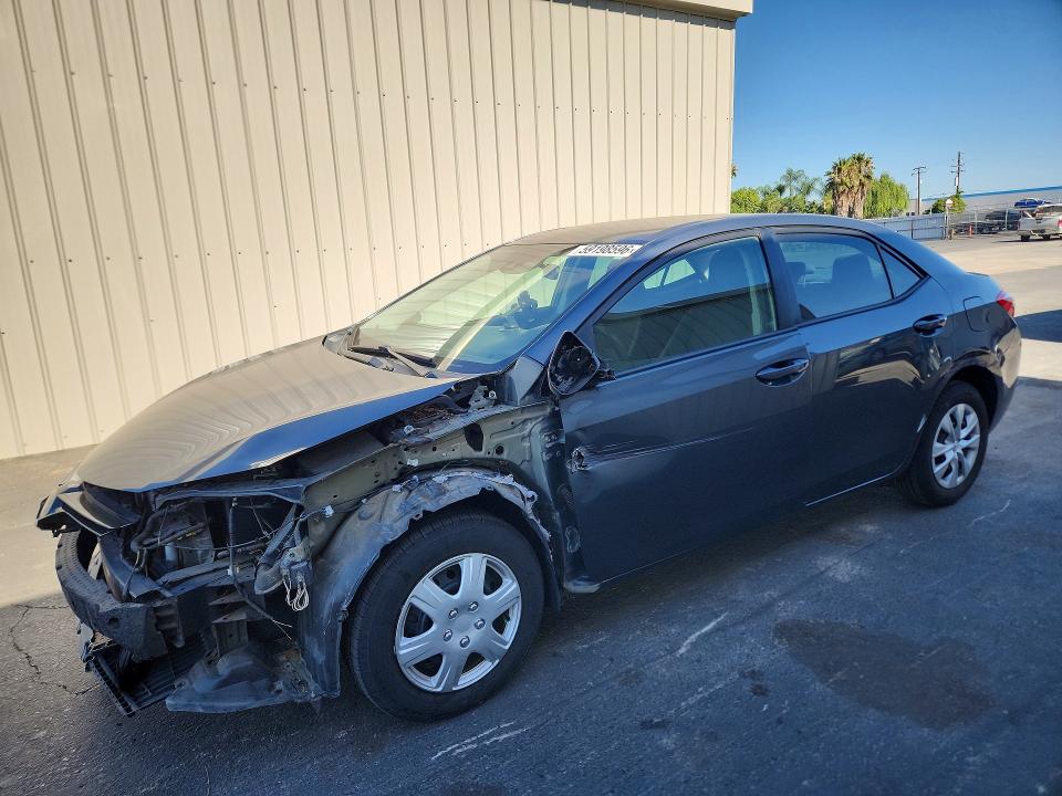 2017 Toyota VIN 5YFBPRHE3HP709967 COPART salvage auction — FRONT END, Ca - Salvage Certificate, sold $3,900 on 2026-07-09 (photo 1)